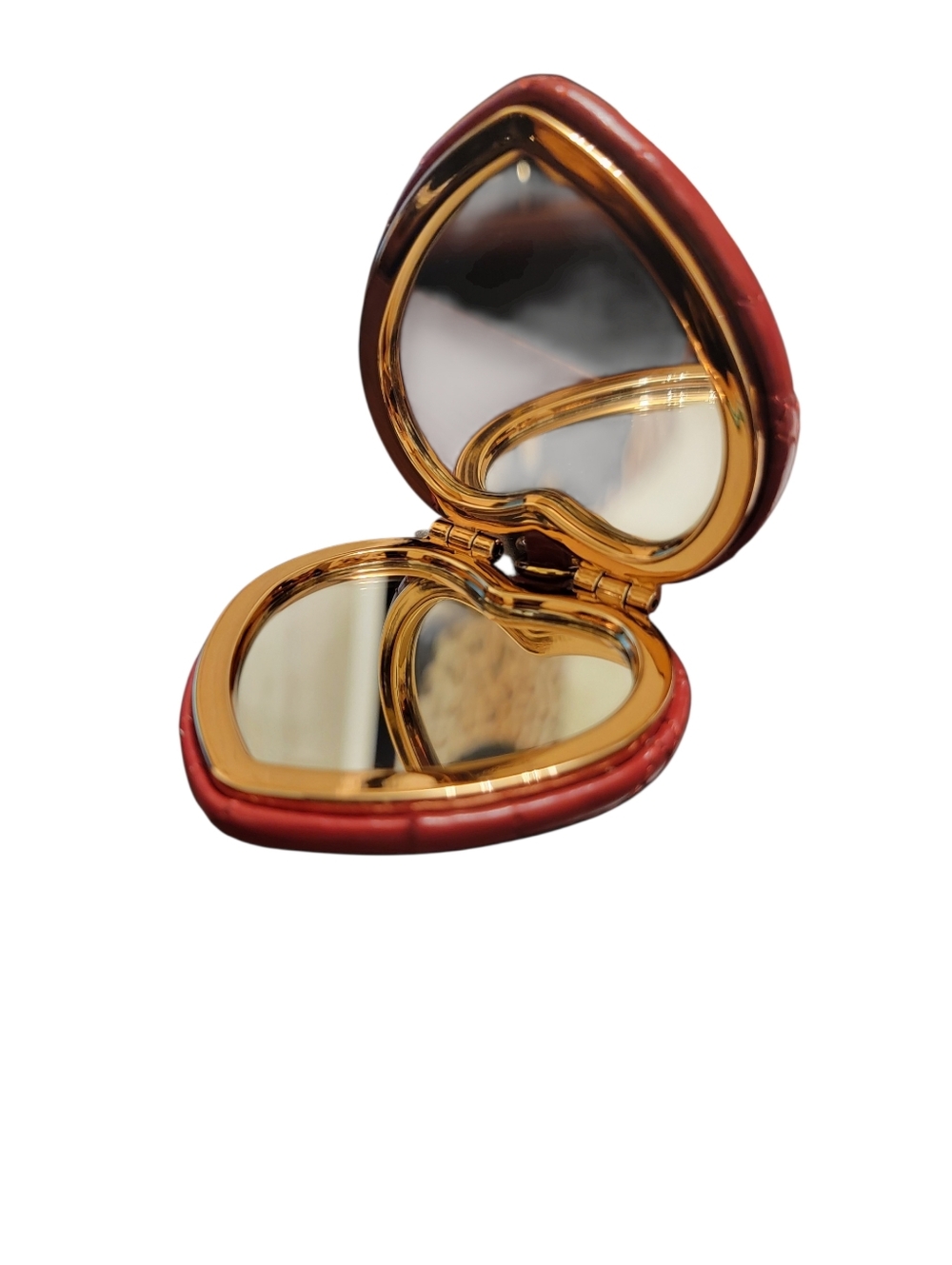 Kurt Geiger NWT Kensington Heart Shaped Mirror Bag Charm/Keychain  NIB - Picture 3 of 4